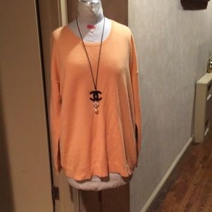 Valentine K cashmere elbow patches sweater Sz 1